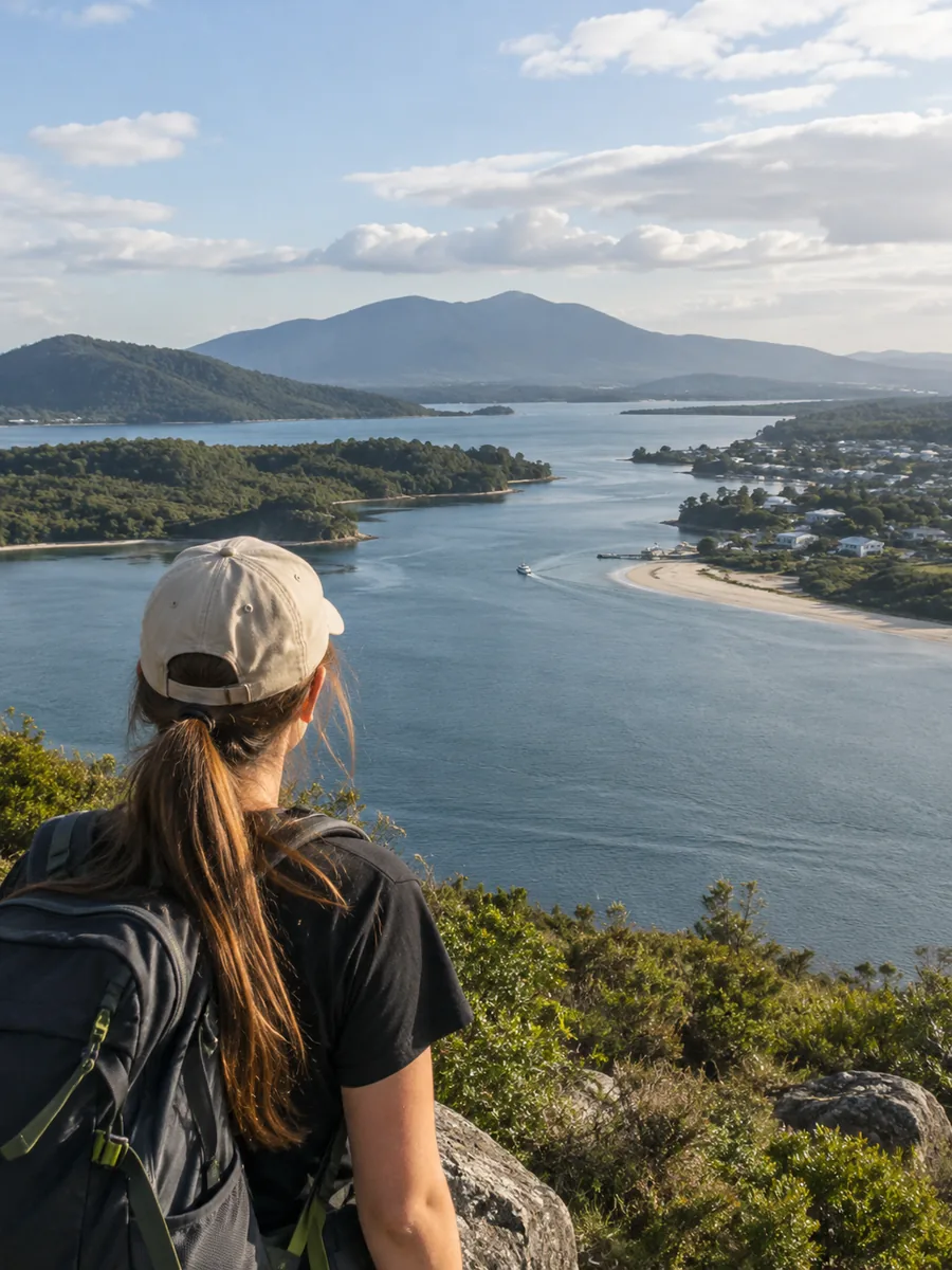 Aussicht auf Trinity Inlet
